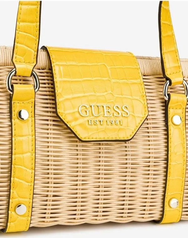 Guess Paloma Γυναικεία Τσάντα Ώμου, Κίτρινο Χρώμα