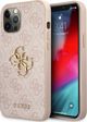 Guess Guess 4G Big Metal Logo - Etui iPhone 12 Pro Max (ροζ) (GUHCP12L4GMGPI) - 1035560