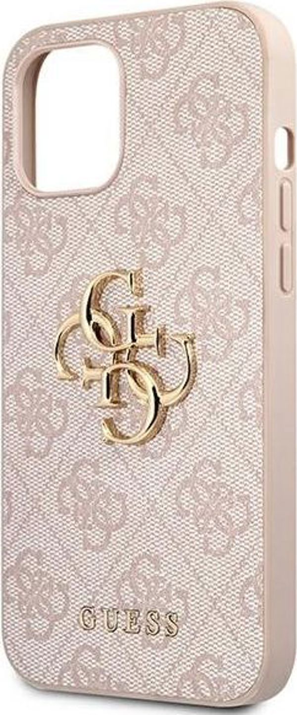 Guess Guess 4G Big Metal Logo - Etui iPhone 12 Pro Max (ροζ) (GUHCP12L4GMGPI) - 1035560