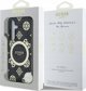 Θήκη Guess 4G Background Gold Electroplated Peony Pattern MagSafe για Samsung Galaxy S25 μαύρο