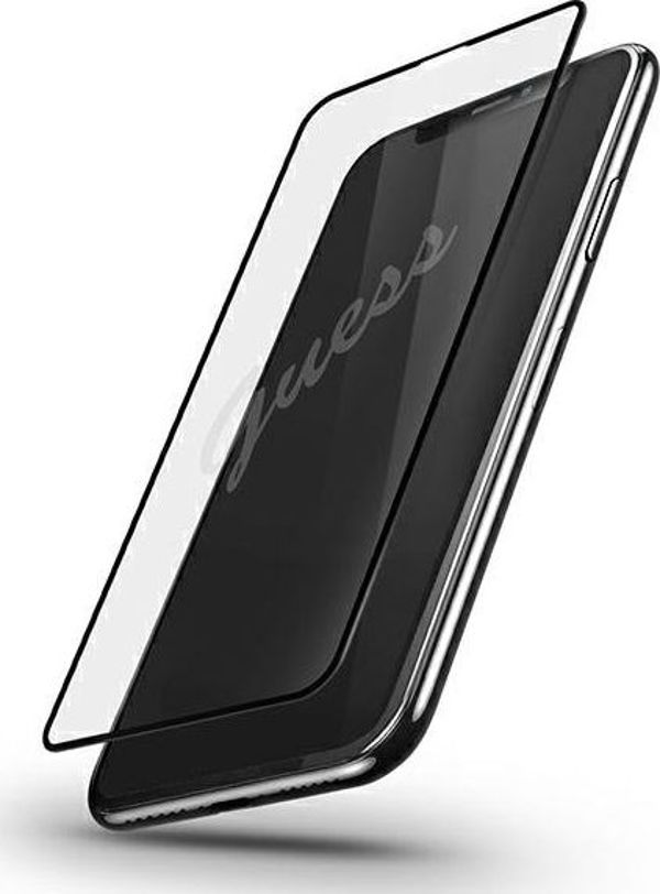 Guess Tempered Glass για iPhone 12/12 Pro 6.1" Vintage Magic Logo - Μαύρο