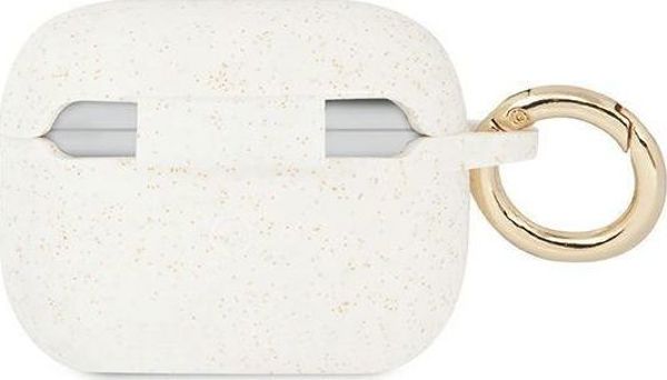 Guess Θήκη AirPods Pro Silicone Glitter - Λευκή