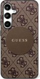 Θήκη MagSafe Guess 4G Round Patch Classic Logo για Samsung Galaxy S25 Plus Καφέ