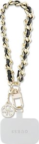 Guess cord GUOUCHSAMC4K black HDSP PU Saffiano Chain Strap 4G Charm