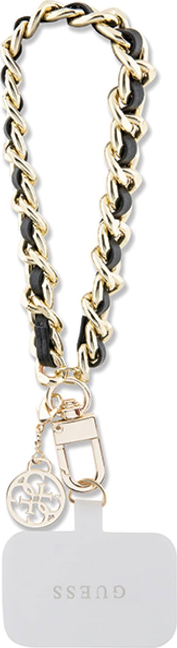 Guess cord GUOUCHSAMC4K black HDSP PU Saffiano Chain Strap 4G Charm