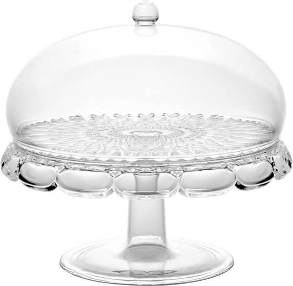 Guzzini VANITY Kuchenplatte mit Fuß und Haube Clear
