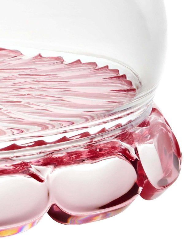 Guzzini VANITY Kuchenplatte mit Fuß und Haube Flamingo pink