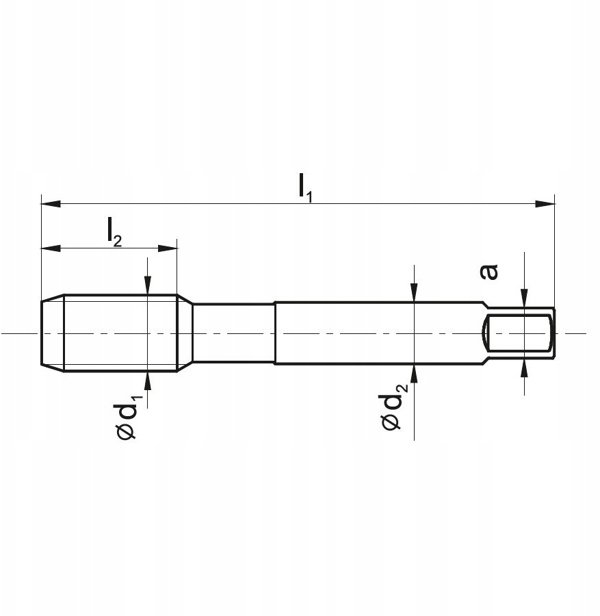ΚΟΠΤΗΣ ΣΠΕΙΡΩΜΑΤΩΝ M 2 NGMM/3-P DIN-352 (6HX) HSSE TIN INOX