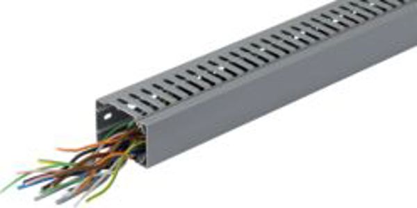Hager χτενιστό κανάλι καλωδίων BA7A 40 x 60 mm γκρι πέτρα 2m (BA7A60040)