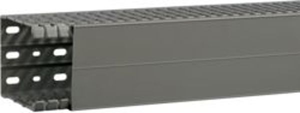 Κανάλι οδοντωτό Hager BA7A 80x100mm γκρι πέτρα 2m