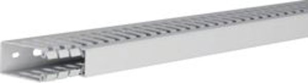 Κανάλι χτένα Hager 60x25mm ανοιχτό γκρι 2m (HA760025)