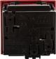 Hager tehalit.GB-EG Gniazdo z/u 33st. pojedyncze 45x45mm bezhalogenowe czerwone EER1333020