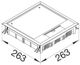 Hager Pokrywa puszki podlogowej 263x263mm szary