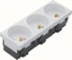 Hager tehalit.GB-EG Gniazdo z/u 33st potrojne 45x45mm bezhalogenowe bialy EER3339010