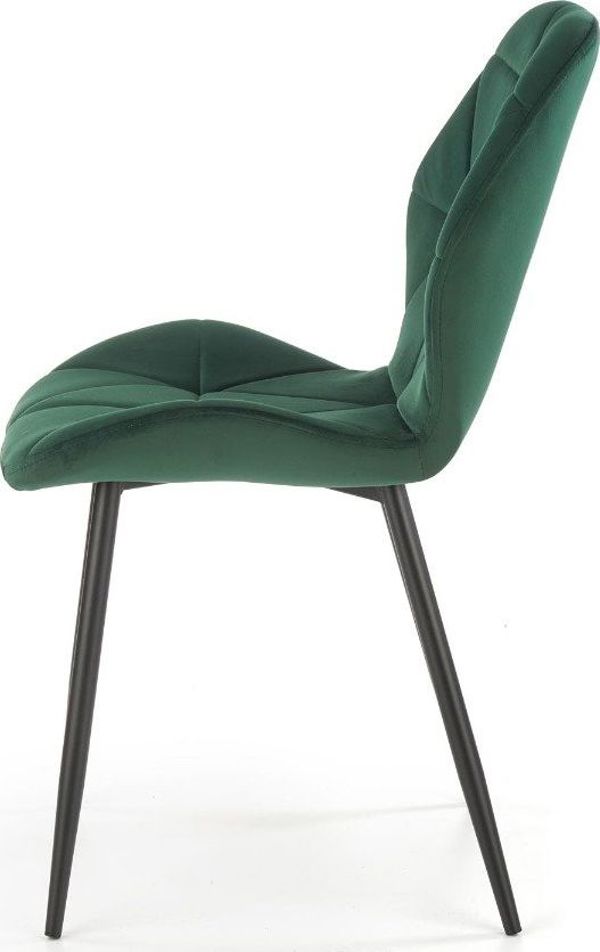 Καρέκλα K453 VELVET σκούρο πράσινο