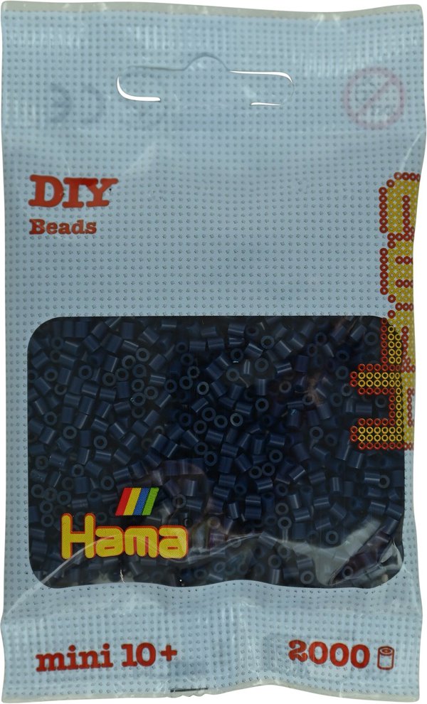 Hama mini perler 2000stk midnatsblå