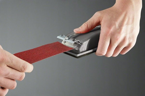 Hand sanding block Clamped
