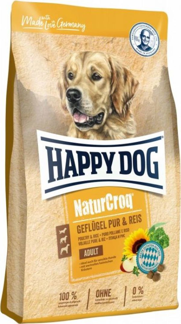 Happy Dog NATURCROQ κοτόπουλο/ρύζι 1kg
