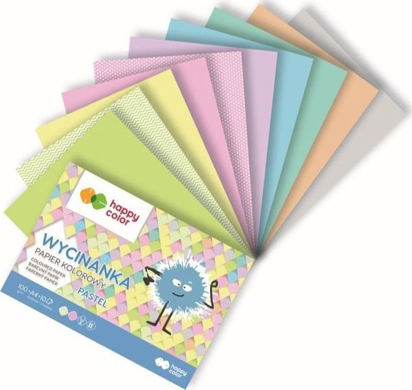 Happy Color Blok wycinanka Pastel A5/10K 100G HAPPY COLOR