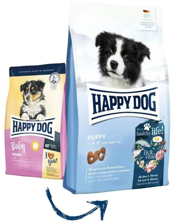 Happy Dog Fit&Vital Puppy ξηρή τροφή για σκύλους, κουτάβια 1-6 μηνών, 1 kg