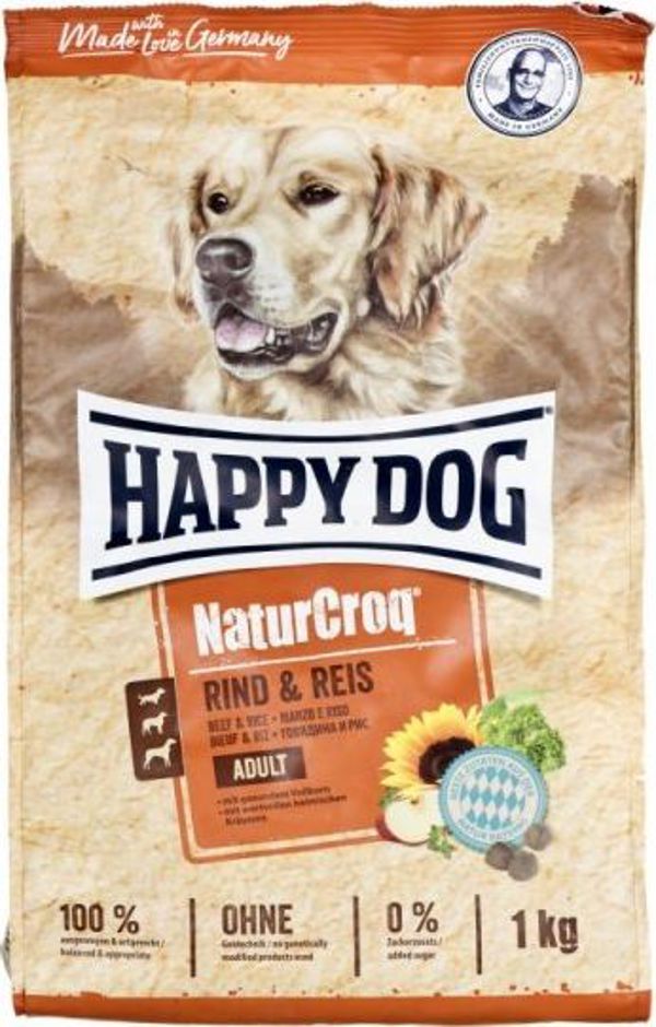 Happy Dog NaturCroq ADULT wolowina & ryz 1 kg