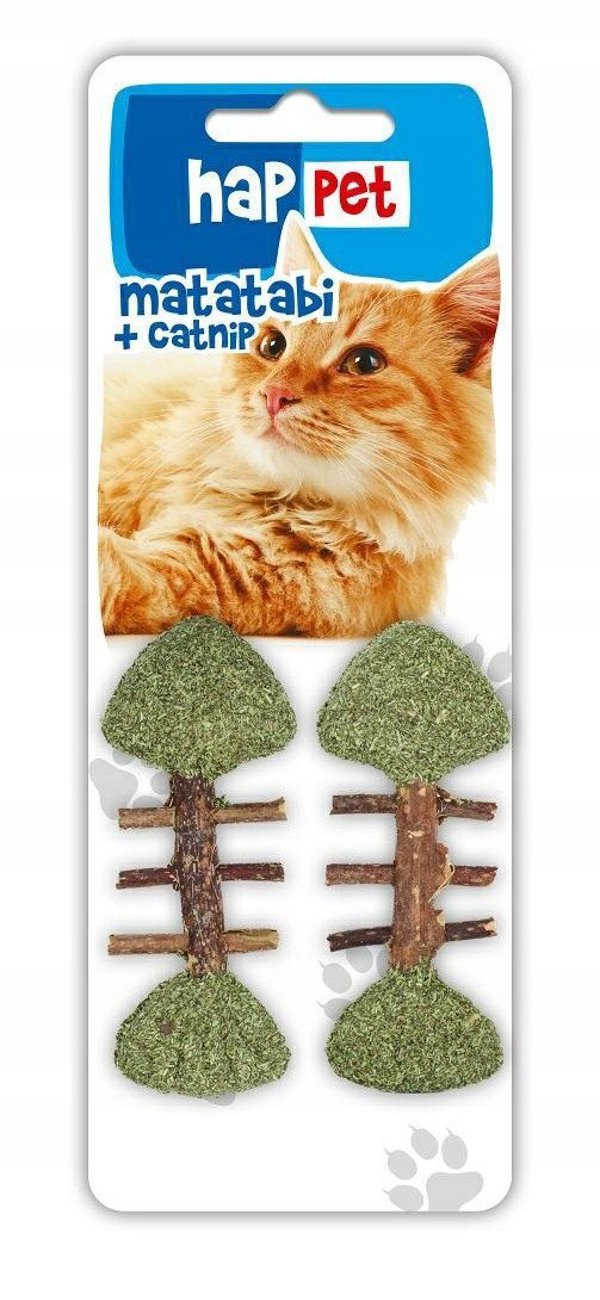 HAPPET - ΨΑΡΑΚΙ ΜΕ MATATABI ΚΑΙ CATNIP ΓΙΑ ΓΑΤΑ 2τμχ 8,5εκ