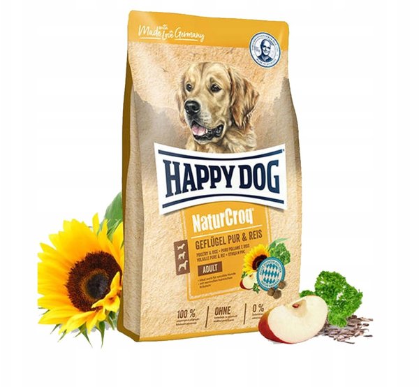 Happy Dog NATURCROQ Κοτόπουλο/Ρύζι 11kg