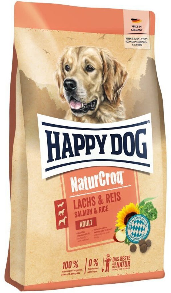 Happy Dog NaturCroq Σολομός & Ρύζι 11 kg