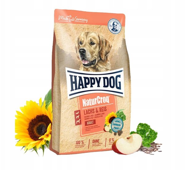 Happy Dog NaturCroq Σολομός & Ρύζι 11 kg