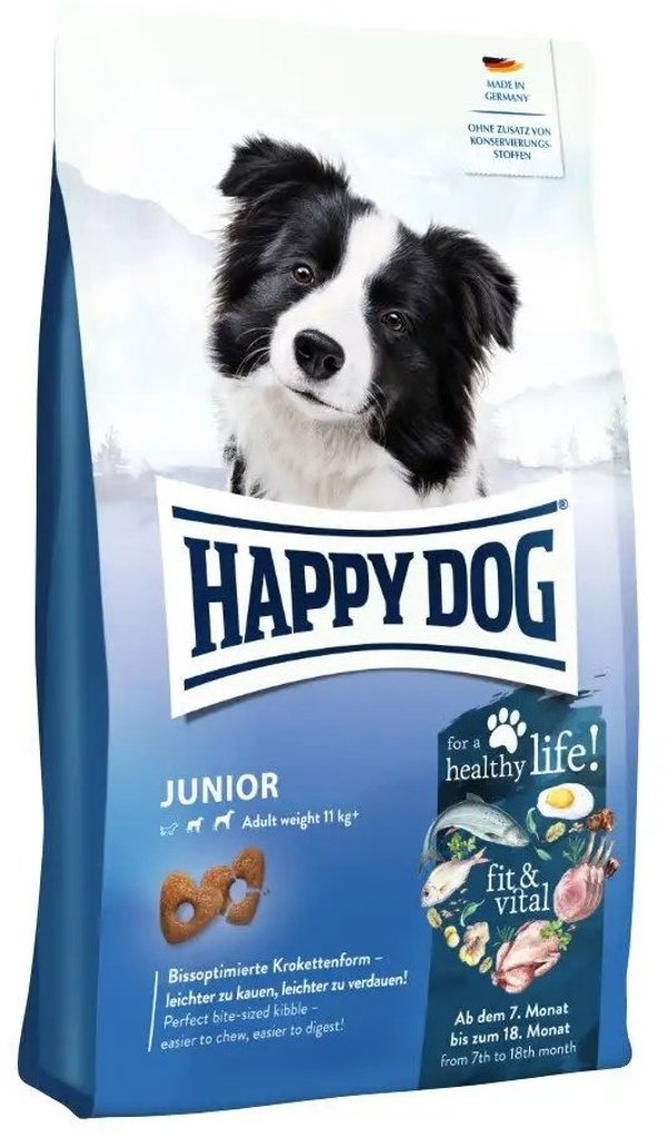 Happy Dog Fit&Vital Junior, suha karma, dla szczeniat, 7-18 miesiecy, 1 kg