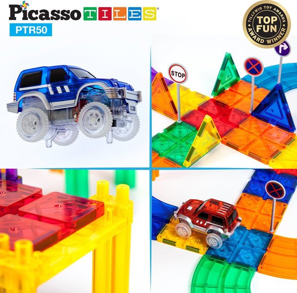 Happy Kiddo Picasso PTR50 Μαγνητικά Πλακίδια Κατασκευών 50τμχ