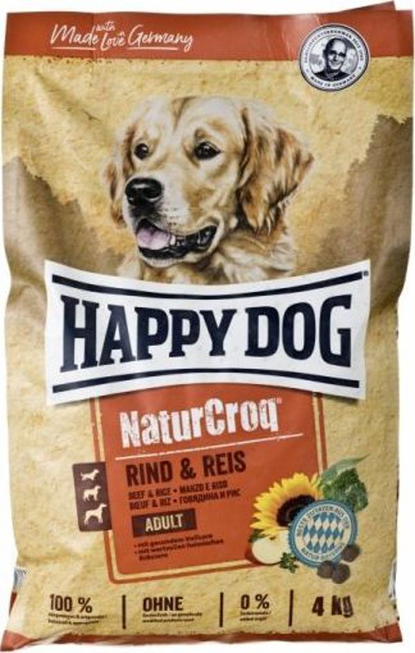 Happy Dog NaturCroq wolowina & ryz ADULT 4kg