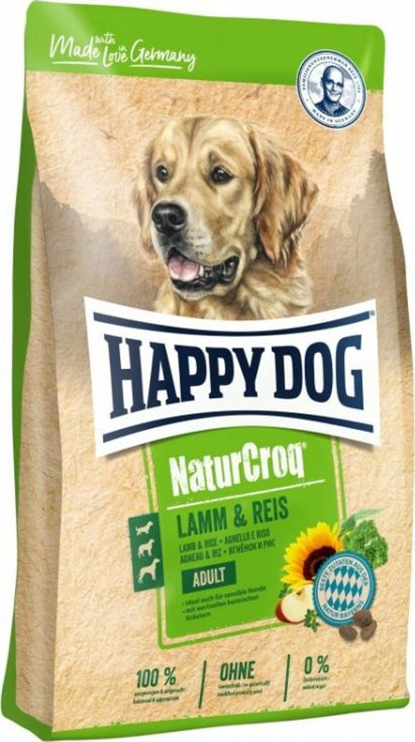 Happy Dog Happy Dog NATURCROQ JAGNIE/RYZ ADULT 4kg