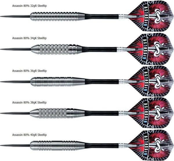 Harrows Assassin Heavy Steeltip Βελάκια, 32g, Ατσάλινη Μύτη