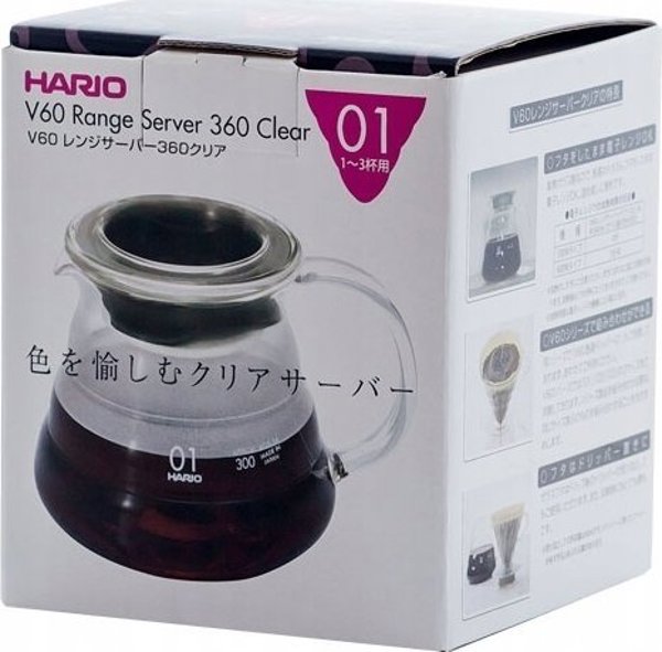 Hario Range Server V60-03, Γυάλινη Κανάτα Καφέ, 800ml