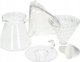 Hario V60-02 Γυάλινο Σετ Παρασκευής Καφέ με Dripper, Σερβιτόρο και Φίλτρα - Διαφανές