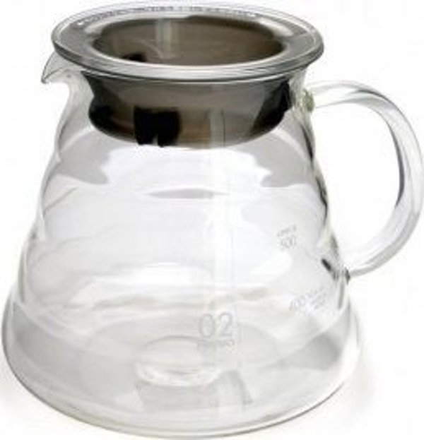 Hario Range Server V60-02, Γυάλινη Κανάτα Καφέ, 600ml