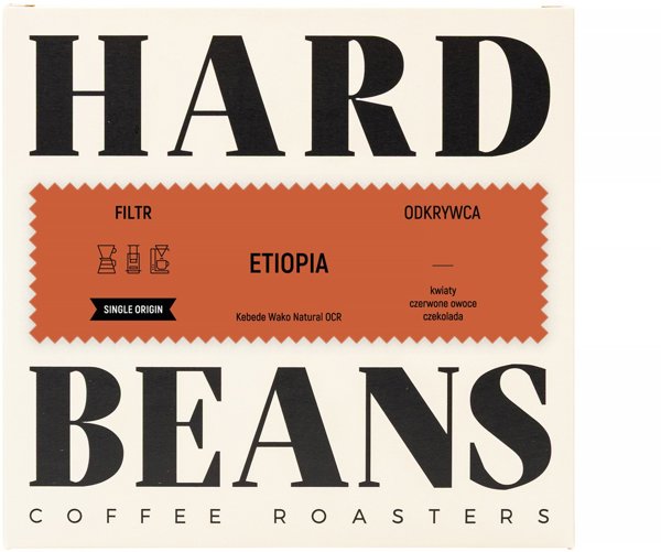 Hard Beans - kawa ziarnista Etiopia Kebede Wako Natural OCR Filter 250 g