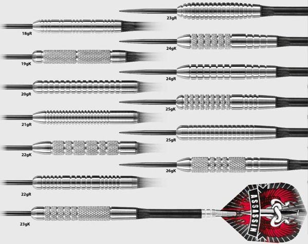 Harrows Βελάκια Assassin 80% Tungsten Steeltip 24g