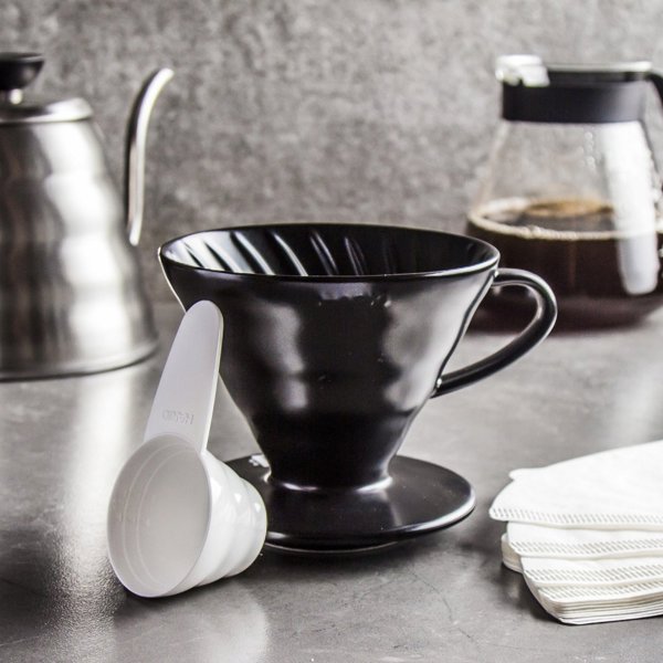 Hario Hario κεραμικό Drip V60-02 Μαύρο 9021047 4977642729780
