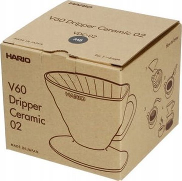 Hario Hario κεραμικό Drip V60-02 Μαύρο 9021047 4977642729780