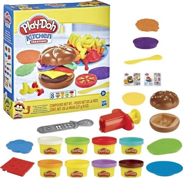 Hasbro Play-Doh Σετ Παιχνιδιού Καρούζελ με Παγωτά E5112, Πλαστελίνη για Παιδιά