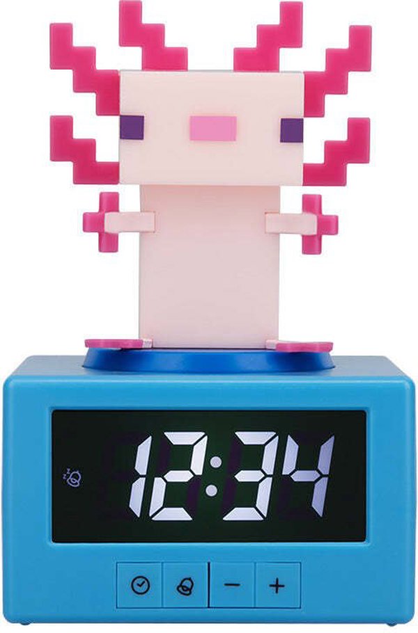 Hasbro Minecraft Axolotl Budzik - Ψηφιακό Ξυπνητήρι για Παιδιά