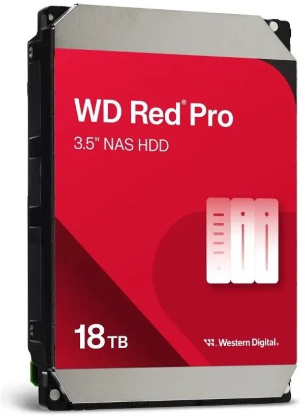 HDD|WESTERN DIGITAL|Raudona Pro|18TB|SATA 3.0|512 MB|7200 rpm|3,5"|WD181KFGX