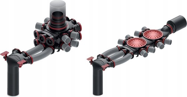 Heatpex Aria Φλάντζα Στεγανότητας για Αεραγωγούς 75mm, Καουτσούκ, Γκρι