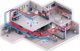 Heatpex Aria Φλάντζα Στεγανότητας για Αεραγωγούς 75mm, Καουτσούκ, Γκρι