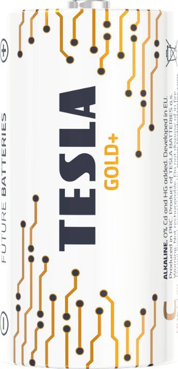 Hedo BATERIA ALKALICZNA TESLA GOLD+ LR20 B2 1,5V 2 SZTUKI