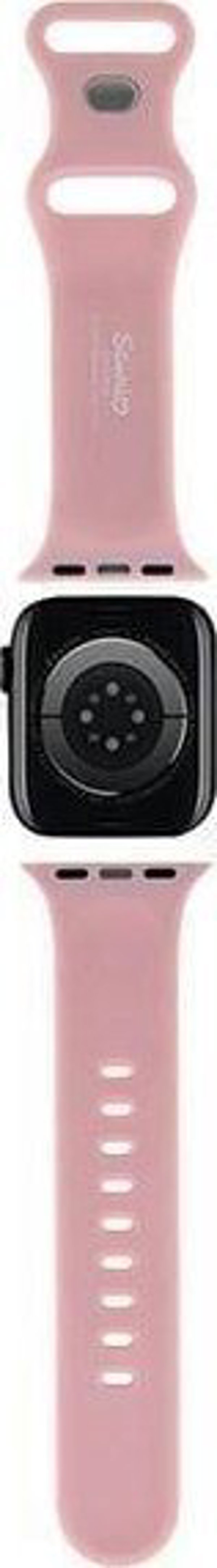 HelloKitty Hello Kitty Λουράκι HKAWLSCHBLP Apple Watch 42/44/45/49mm ροζ λουράκι Σιλικόνη Κεφάλι Kitty