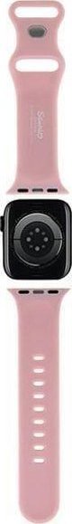 HelloKitty Hello Kitty Λουράκι HKAWLSCHBLP Apple Watch 42/44/45/49mm ροζ λουράκι Σιλικόνη Κεφάλι Kitty