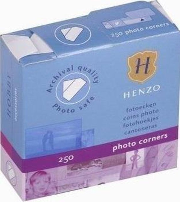 Henzo Λευκοί Γωνιακοί Αυτοκόλλητοι 250 τεμ.